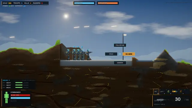 Giving orders to a squad