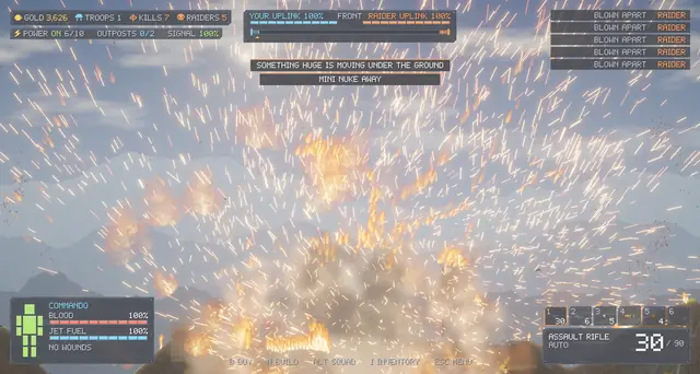 A huge orbital blast